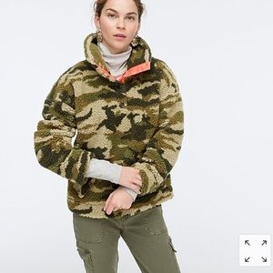 New with tags (NWT) Jcrew Sherpa fleece sweatshirt